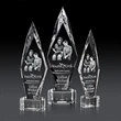 Manilow Award on Paragon Base (3D) - Clear | https://www.bestnamebadges.com