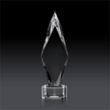 Manilow Award on Paragon Base (3D) - Clear | https://www.bestnamebadges.com