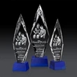 Manilow Award on Robson Base (3D) - Blue | https://www.bestnamebadges.com