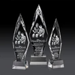 Manilow Award on Robson Base (3D) - Clear | https://www.bestnamebadges.com