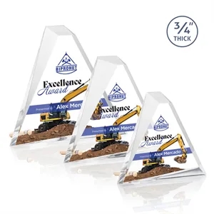 Mosaic Triangle VividPrint™ Award - Gold | https://www.bestnamebadges.com