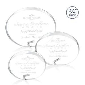 Mosaic Oval Award - Silver | https://www.bestnamebadges.com