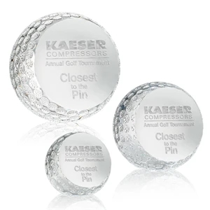 Golf Ball Paperweight | https://www.bestnamebadges.com
