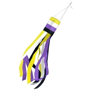 1ply Nylon Non-Binary Pride Windsock
