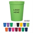 12OZ Reusable Square Stadium Cup | https://www.bestnamebadges.com