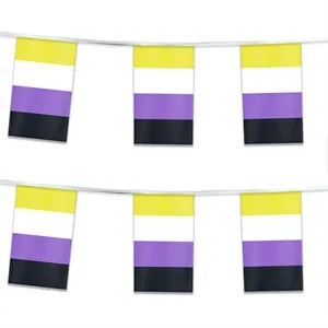 60' 1ply ePoly Non-Binary Pride Streamer