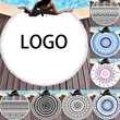 Microfiber Summer Sunscreen Shawl Round Beach Towel | https://www.bestnamebadges.com