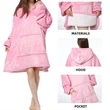 Oversized Blanket Hoodie | https://www.bestnamebadges.com