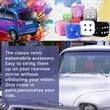 Car Retro Hanging Fuzzy Plush Dice | https://www.bestnamebadges.com