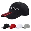 Stripe Baseball Caps | https://www.bestnamebadges.com