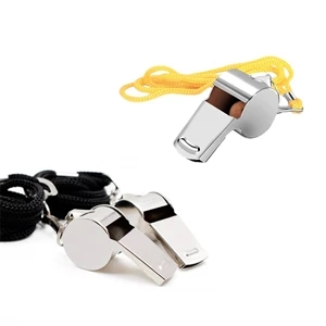 Metal Whistle With Lanyard | https://www.bestnamebadges.com