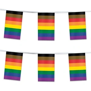 60' 1ply ePoly People of Color Pride Streamer