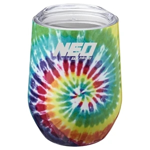 11 Oz. BPA Free Tie Dye Vacuum Insulated Glass | https://www.bestnamebadges.com