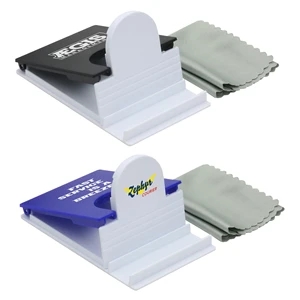 5“ x 5” Microfiber Cloth with Phone Holder | https://www.bestnamebadges.com