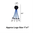 3 In 1 Keychain Data Cable | https://www.bestnamebadges.com