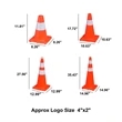 Reflective Warning Cone | https://www.bestnamebadges.com
