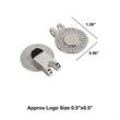 Golf Ball Marker Hat Clip | https://www.bestnamebadges.com