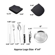 Stainless Steel Flatware Set | https://www.bestnamebadges.com