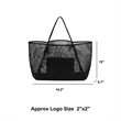 Mesh Beach Tote Bag | https://www.bestnamebadges.com
