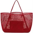 Mesh Beach Tote Bag | https://www.bestnamebadges.com
