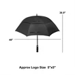 62" Arc Straight Shank Umbrella | https://www.bestnamebadges.com