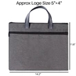 Portable Oxford Document Bag | https://www.bestnamebadges.com
