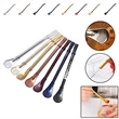 Spoon Straws with Brush | https://www.bestnamebadges.com
