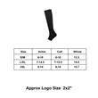 Compression Sock with Zipper | https://www.bestnamebadges.com