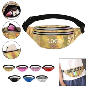 Crossbody Belt Bag Fanny Pack With Zipper