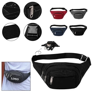 Three Zippered Fanny Pack