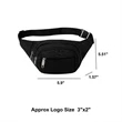 Three Zippered Fanny Pack | https://www.bestnamebadges.com