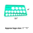 Silicone Breast Pump Nipple Measuring Card | https://www.bestnamebadges.com