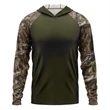 Mossy Oak® Men's. Polyester Interlock Raglan Hooded T-Shirt | https://www.bestnamebadges.com