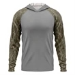 Mossy Oak® Men's. Polyester Interlock Raglan Hooded T-Shirt | https://www.bestnamebadges.com