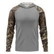 Mossy Oak® Men's. Polyester Interlock Raglan Hooded T-Shirt | https://www.bestnamebadges.com