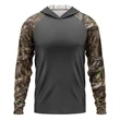 Mossy Oak® Men's. Polyester Interlock Raglan Hooded T-Shirt | https://www.bestnamebadges.com