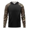 Mossy Oak® Men's. Polyester Interlock Raglan Hooded T-Shirt | https://www.bestnamebadges.com