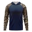 Mossy Oak® Men's. Polyester Interlock Raglan Hooded T-Shirt | https://www.bestnamebadges.com