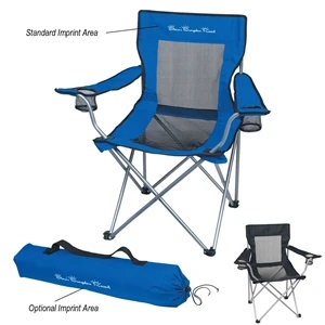 Mesh Folding Chair With Carrying Bag | https://www.bestnamebadges.com