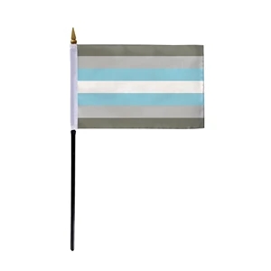 1ply Demiboy Stick Flag (Printed) | https://www.bestnamebadges.com