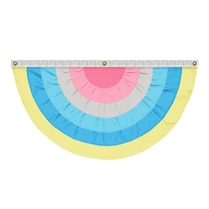 Genderflux Pleated Full Fan | https://www.bestnamebadges.com