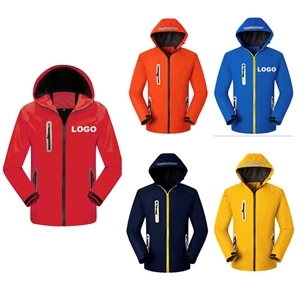 Custom Outdoor Venture Spring Jackets With Fleece Liner
