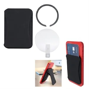 Magnetic Phone Wallet and Stand | https://www.bestnamebadges.com