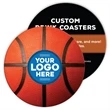Custom Basketball Coaster | https://www.bestnamebadges.com