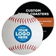 4" Custom Baseball Coasters - 2 Sided Imprint | https://www.bestnamebadges.com