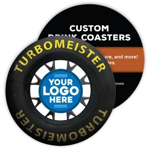 Custom Racing Tire Theme Coaster
