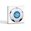 Custom Soccer Coaster, 4" Round | https://www.bestnamebadges.com