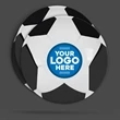 Custom Soccer Coaster, 4" Round | https://www.bestnamebadges.com