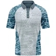 Mossy Oak® Men's Polyester Interlock Raglan Polo, UPF 50+ | https://www.bestnamebadges.com