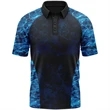 Mossy Oak® Men's Polyester Interlock Raglan Polo, UPF 50+ | https://www.bestnamebadges.com